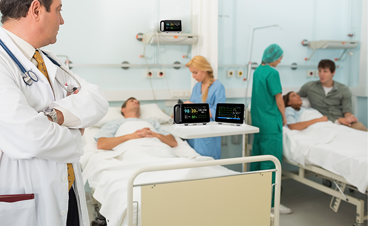 Patient monitor for first aid