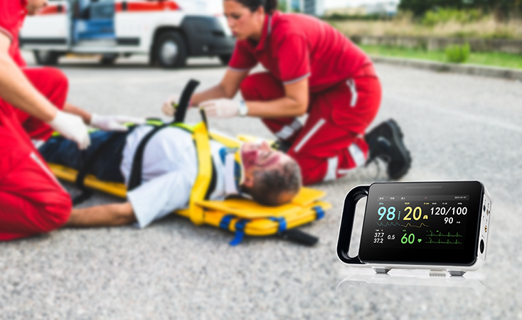 Patient monitor for emergency