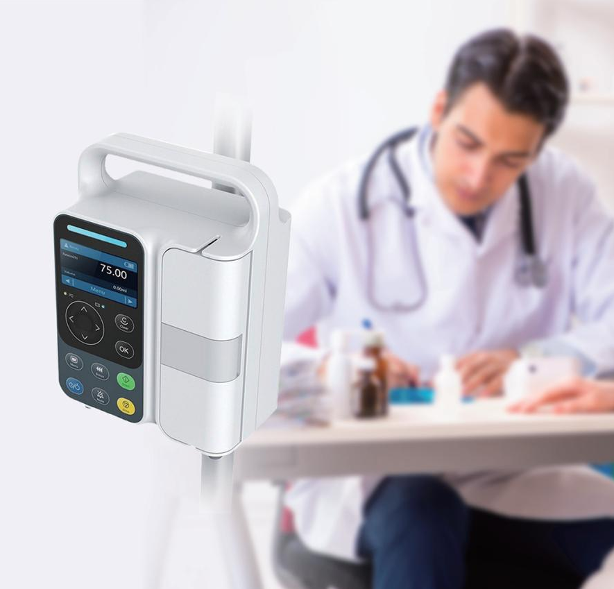 Infusion pump used by doctor